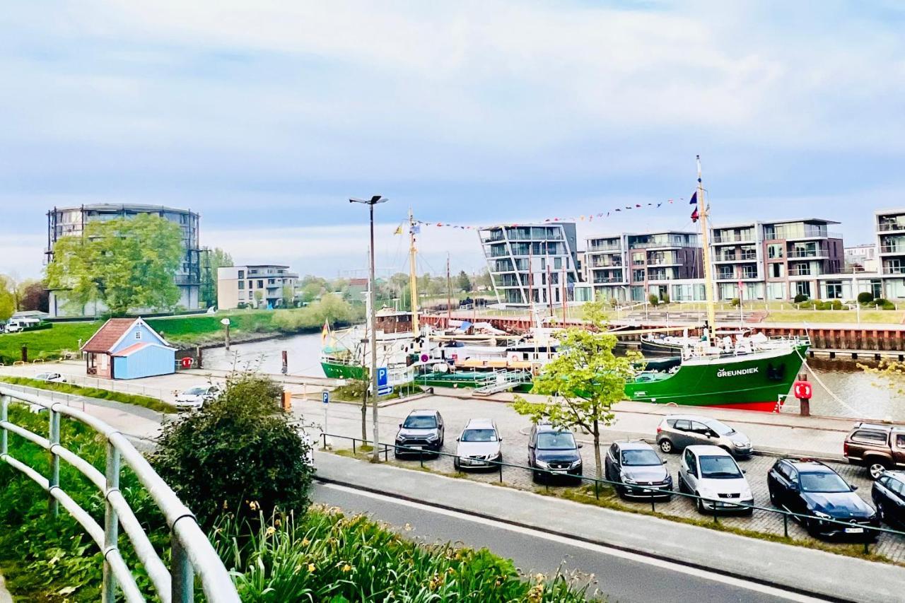 Der Stader Hafenblick Buitenkant foto